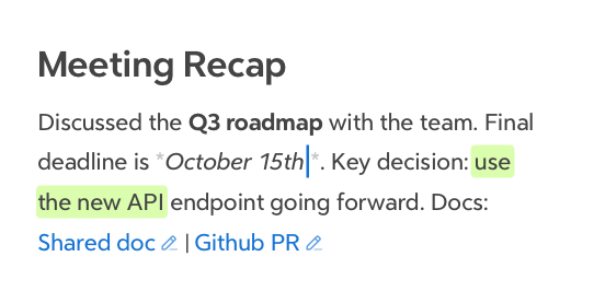 full markdown support in Lettera